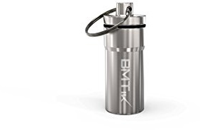 BMTick Discrete Herb Storage Tin Capsule Jar (Genuine Smell-Proof and Water-Proof) (Small)