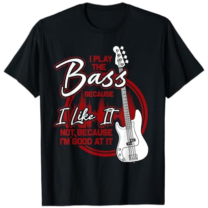 L'Instrument De Musique Cadeau Pour Le Fan De Basse Guitare T-Shirt