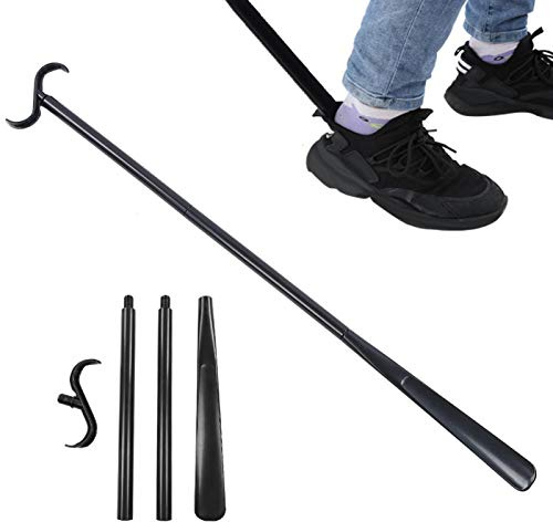 Schuhlöffel Langer Griff, Abnehmbarer Langer Dressing Stick Mit Schuhlöffel Für Schuhe, For Anziehhilfen-Stock Socken, Hemden Und Hosen