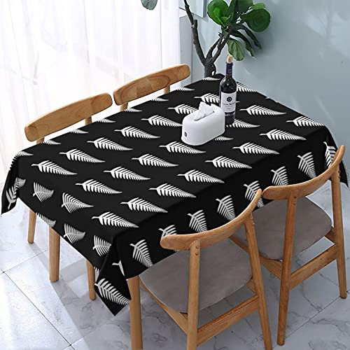Tischdecken, Neuseeland, Maori-Farn-Partys, Tischdecken, waschbare Tischdecke für Wohnzimmer, Tischwäsche, 137 x 183 cm
