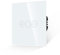 JIMEIDA Interruptor regulador de intensidad para luz LED, interruptor de luz táctil, cristal templado blanco con retroiluminación LED, no requiere conductor neutro, 86 mm