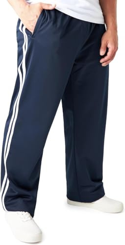 GM Apparel Mens Tracksuit Bottoms Jogging Pants Men Boys Training Trousers Teenagers Casual Pyjamas Plain Sweatpants Fleece Joggers for Running Gym Daily Wear (M, Navy)