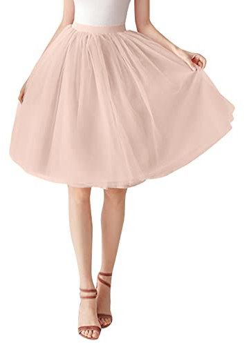 Glitzer-Quastenrock für Damen 2025, Party, großes Kostüm, Tüllrock, Tutu, Unterrock, kurzes Kleid, Ballett, Tanzkleid, Abendkleid, Anlass, knielanger Rock, dunkelblau, Einheitsgröße