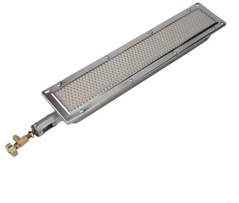 Zeroupshop Quemador de cerámica infrarrojo para barbacoa, parrilla de gas para barbacoa, quemadores de cerámica infrarrojos, calentadores de cerámica para hornos al aire libre (44 x 9,5 cm)