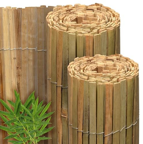 Sol Royal FSC, frangivista in bambù, 80 altezze, per balcone, giardino, in bambù, come protezione dal vento e dagli sguardi indiscreti, per recinzione da giardino, 80 x 600 cm, protezione per la