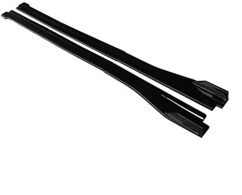 Minigonne laterali per auto, paraurti, spoiler, alette, look carbonio, ABS, Compatibile per Audi TT, TTS, TTRS, 2004-2008, 2009-2014, 2015-2019(Gloss Black)