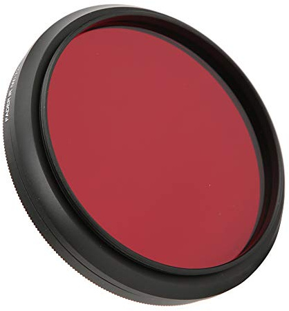 Pongnas Filtro de Cámara, Filtro IR IR con Aleación de Aluminio de Rosca y Vidrio óptico para la Creación de Fotografía Infrarroja (72 mm)