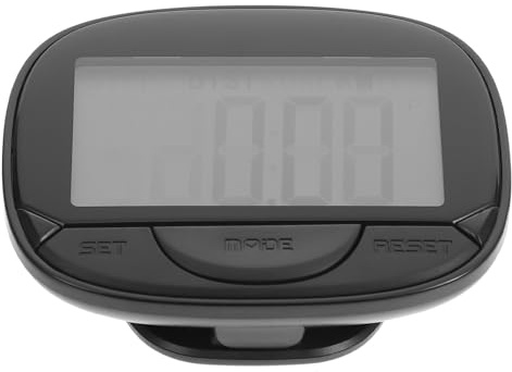 STOBAZA Lightweight Portable Walking Pedometer Large Screen and Clip, Step Counter Fitness Sports Accessory for Running and Daily Activity Tracking Random Color Random Color