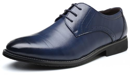 TvzsiY Chaussures habillées à Bout Pointu pour Hommes Chaussures Oxford Confortables et Respirantes pour l'extérieur, Le Travail, Les Mariages