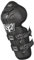 O'NEAL | Ginocchiera | Mountain Bike MTB Downhill | Gusci robusti e pastosi, plastica in Carbon Look, secondo EN 1621-1 | Ginocchiera Pro III Carbon Look | Adulto | Nero Bianco | Taglia XS