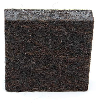 Adsamm® / 32 x feltrini autoadesivi ad alta densità / marrone / 20x20 mm / quadrati / piedini in feltro extra compatto da 5.5 mm di spessore / pad protettivi per arredi Adsamm® Quality