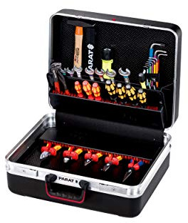 Parat CLASSIC KingSize Power Werkzeugkoffer (Ordnungssystem CP-7 - 2 Schlüssel, 1 Längssteg 3 Querstegen, 49 x 41 x 33 cm, ohne Inhalt) 589.100.171