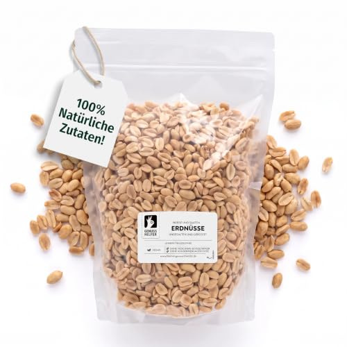 Bremer Gewürzhandel Erdnüsse, ungesalzen, geröstet, ohne Salzzusatz, geröstete Nüsse, 1kg