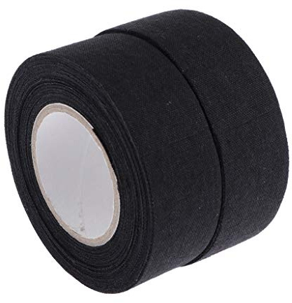 Toygogo 2 Rollos Cinta Adhesiva para Empuñadura de Palo de Hockey/Paño Banda de Algodon Poliester para Manillares y Mangos, 10m*2