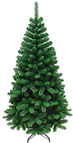 Maury's Albero di Natale Roccaraso Verde Classico Artificiale Folto Effetto Realistico Decorazione Natalizia (Verde - 150 Cm)