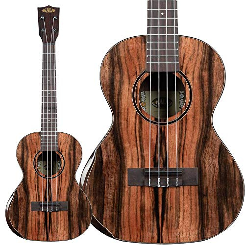 KALA KA-PX-EBY-T - Premier Exotic Ebony Tenor Ukulele, with Bag (UB-T)
