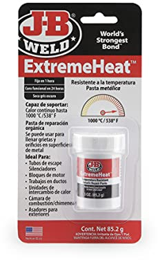 J-B Weld 37901SPA Metallpaste, Metall, Hochtemperatur, Harz, Epoxidharz, Metall, Löcher, Auspuffrohre, Schalldämpfer, Motor, Krallen, Reparaturen, bis 1300 °C, 85,2 g