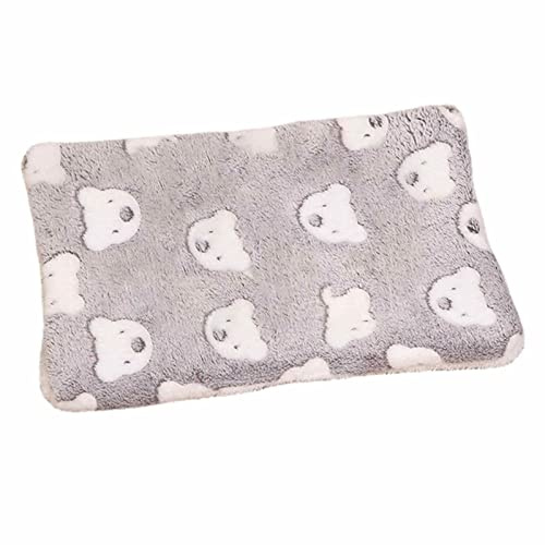 NSXIN Katzendecken für Hauskatzen Waschbar Hundedecke Flauschiges Katzenkissen, Gemütliche Beruhigende Katzendecke Bettmatte für Katze Kleine Hunde, Plüsch Katzen Kissen Kuschelbett (Grau, 60x80cm)
