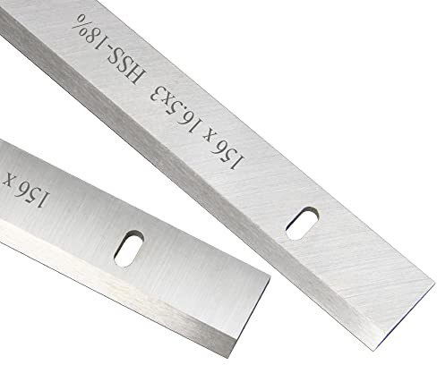 SLOYCA 1 par 6 156mm HSS Hoja cepilladora de Madera Espesor Cuchillo cepillador 156x16,5x3mm Herramientas de carpintería Piezas de Repuesto