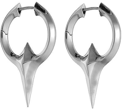 BSLVWG Pendientes Punk Goth Hip Hop Vintage para Hombres - Piercing de Cartílago Hipoalergénico Estilo Cool
