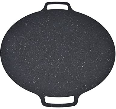 OQHAIR Barbecue Pot Teppanyaki Frying Pan, Grill Pan Barbecue Supplies for Indoor or Outdoor Cooking (36CM) (41CM)