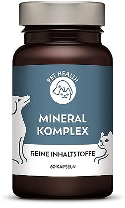 Mineralien und Spurenelemente für Hunde + Katzen - alle essenziellen Mineralien und Spurenelemente - Meerwasserkonzentrat (Aquamin® Mg), Algenkonzentrat (Aquamin®), Magnesium, Kalzium und mehr