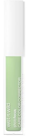 Wet n Wild Photo Focus Care Correcteur de Couleur, Anticerne Léger aux Ingrédients Nourrissants, Correcteur Teint pour Camoufler Rougeur, Neutraliser Sous-Tons Orange, et Mise en Lumière, Vert