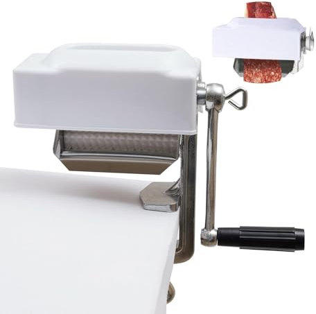 VLRBFDOI Silver,Manual Meat Tenderizer Cuber Clamp, Heavy Duty Meat Tenderizer Machine Clamp On Spiked Rolling Meat Steak Flatten Tool for Commercial Home Kitchen