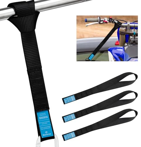 Pack of 4 lashing loops 30 cm, 25 mm wide, 20 mm thick, 1000 kg load capacity, robust belt loops for safe transport of motorcycles, ATVs and more