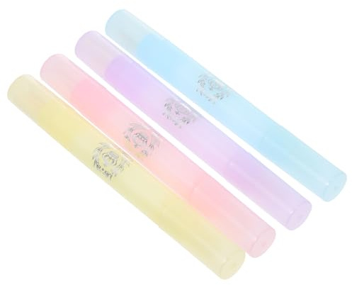 ARTSEWPLY 4 Stück Nagellack Korrekturstifte Nagellackentferner für Nail Art Leicht und Tragbar Rosa Gelb Blau für Maniküre und Tägliche Anwendung