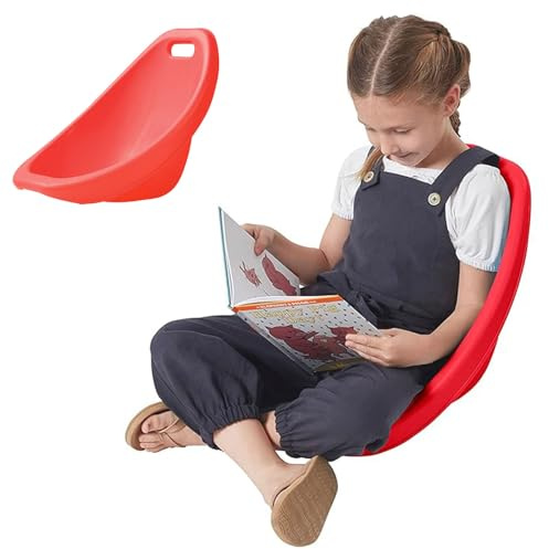 Fauteuil à bascule sensoriel pour enfants – Léger et portable – Siège mobile empilable avec support dorsal pour une utilisation en intérieur et en extérieur, poids maximum 135 kg