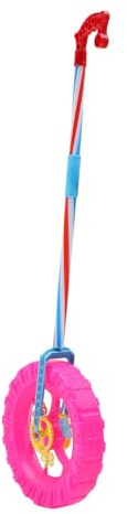 MOLUCKFU PVC Push and Pull Walker for Learning Walker with Rotating Wheels Waddling Support for Coordination and Leg Strength Development Educational Push Rod Plaything Random Color