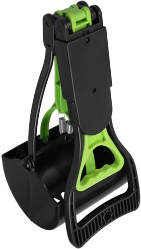 SHINEOFI Paletta per Escrementi di Cane Paletta per Escrementi Pieghevole Raccoglitore per WC per Animali Design Manico Lungo Testa Rotante Materiale Leggero Adatto per Cani e Gatti