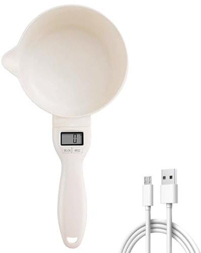 Cucchiaio dosatore digitale, misurino digitale di precisione da 800 g/1 g con 5 unità, utensili da cucina e gadget rimovibili per uso alimentare alimentati tramite USB Cucchiaio regolabile
