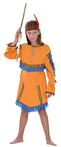 Bristol Novelty (Costume da Ragazza Indiana Budget (L), Colore, Large, CC377 Halloween
