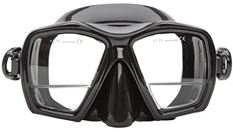 XS Scuba Gauge Reader Mask - Black Silicone