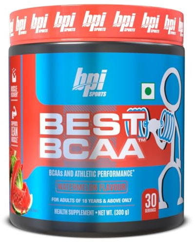 BPI Sports Best BCAA Powder - Muscle Recovery Support - Branched Chain Amino Acids | Building Blocks of Protein and Muscle - Post Workout Recovery – Hydration - Watermelon Ice, 30 Servings