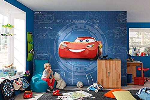 Photo Murale, 368cm x 254cm, Cars3 Blueprint