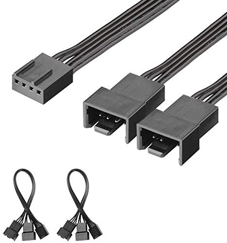 J&D 2er Pack PWN 2 Fan Splitter Kabel - 15cm