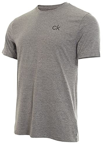 Calvin Klein Herren Newport T Moisture Wicking Leichtes T-Shirt - Silber - M