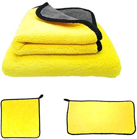 YIYIDA Paño de Limpieza automóviles paño de Microfibra Microfibra Absorbente Mejorada paños de Felpa Gruesos para el Cuidado de la Pintura de la Motocicleta del hogar Lavado Secado avado de Auto etc