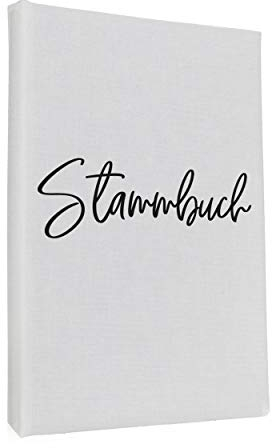 Hochzeitideal – Stammbuch der Familie Serie Amore weiß 21,0 cm x 15,0 cm - Buchbinderleinen Hochzeit - Familienbuch Standesamt mit 6-Fach Ringmechanik für Urkunden mit Behördenlochung