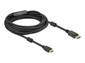 Delock Aktives DisplayPort 1.2 zu HDMI Kabel 4K 60 Hz 10 m