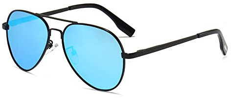 YAMEIZE Gafas de Sol Polarizadas Moda para - Niños Pequeños Ovaladas Marco Metal para Niños Niñas Teens Protección UV400 Unisex a la Moda Sin Montura Exterior
