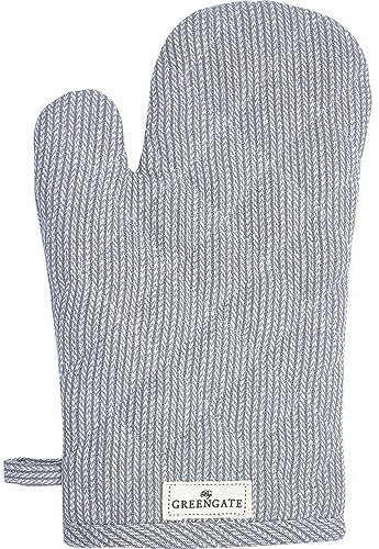 GreenGate Ofenhandschuh Alicia Pale Grey Grau Baumwolle Grillhandschuh BBQ