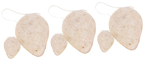 minkissy 6stücke Gesichtsreinigungsschwämme Aus Walnusskern Für Sanfte Hautpflege Und Makeup-entfernung Für Tägliche Anwendung Und Unterwegs Hautfreundlich Langlebig Reichhaltiger