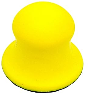 Veemoon Pu Schleifpad Polierpad 3 Zoll 75mm Handschleifblock Gelb Schleifscheibenhalter Für Holz Polieren Und Feinschleifen