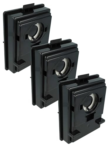vhbw 3x Staubsaugerfilter Ersatz für Rainbow 9280000, Hepa #2 für Staubsauger - Feinluftfilter Schwarz