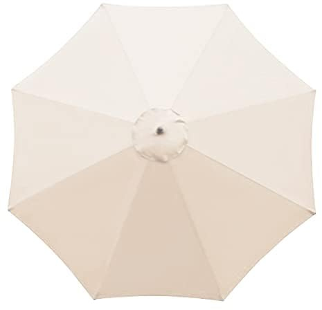 Earnmore Giardino Ombrellone Sostituzione Copertura (2m/3m, 6/8 Braccia) | Telo di Ricambio con Protezione Solare per Piscina, Terrazza, Esterni