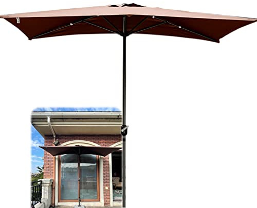 Ombrellone, ombrellone da 2 m, quadrato, per patio, giardino, cortile, spiaggia, eventi commerciali, piscina, strisce, A, A